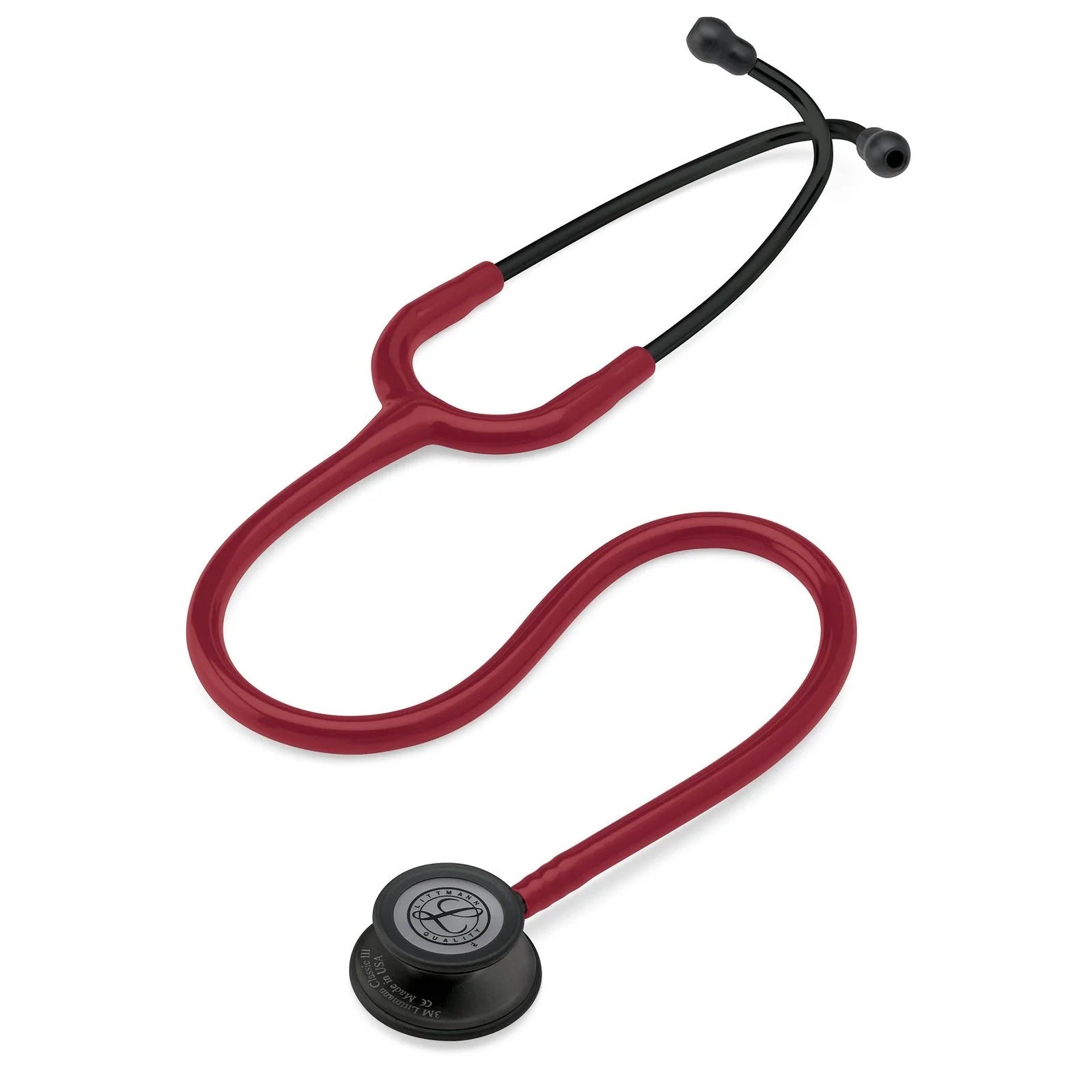 2026 2025 Stéthoscope Littmann Classic III Monitoring : Noir et Bourgogne 5868