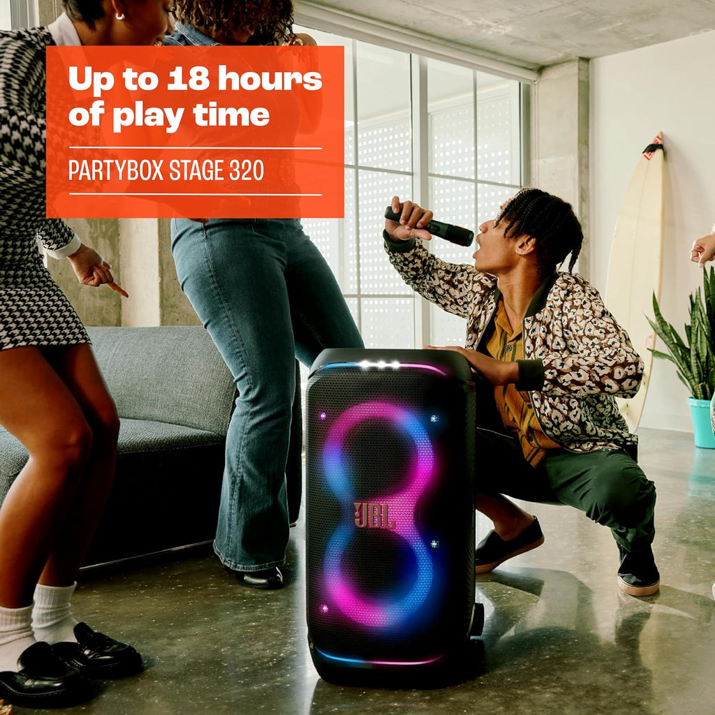 2026 PartyBox Club 120,Enceinte portable de soirée,poignée pliable ergonomique,jeu de lumières,12 heures d'autonomie,résistante aux éclaboussures IPX4,noir,Prise européenne (Type C) -