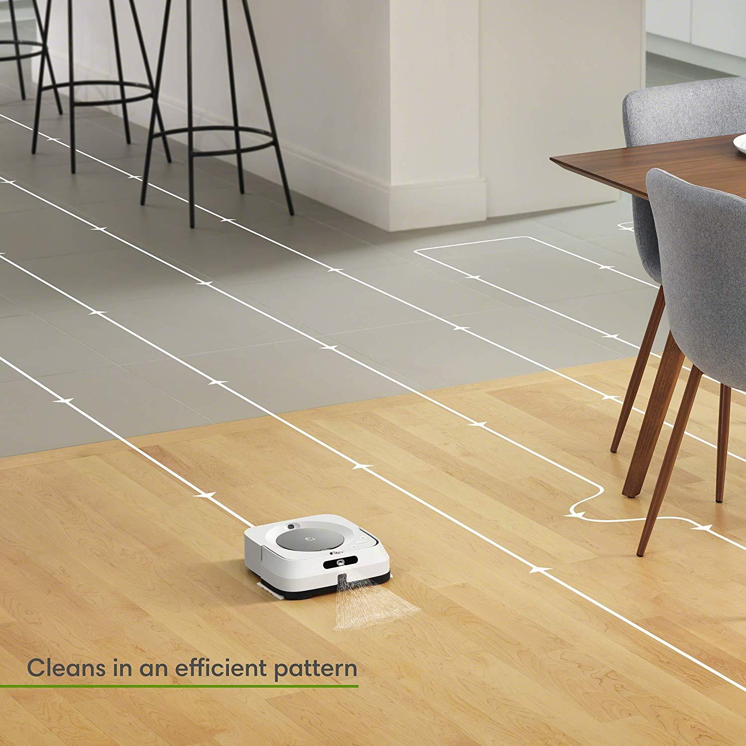 2026 2025 iRobot Braava jet M6 – Robot laveur de sol connecté Wi-Fi avec navigation intelligente, contrôle vocal et application mobile