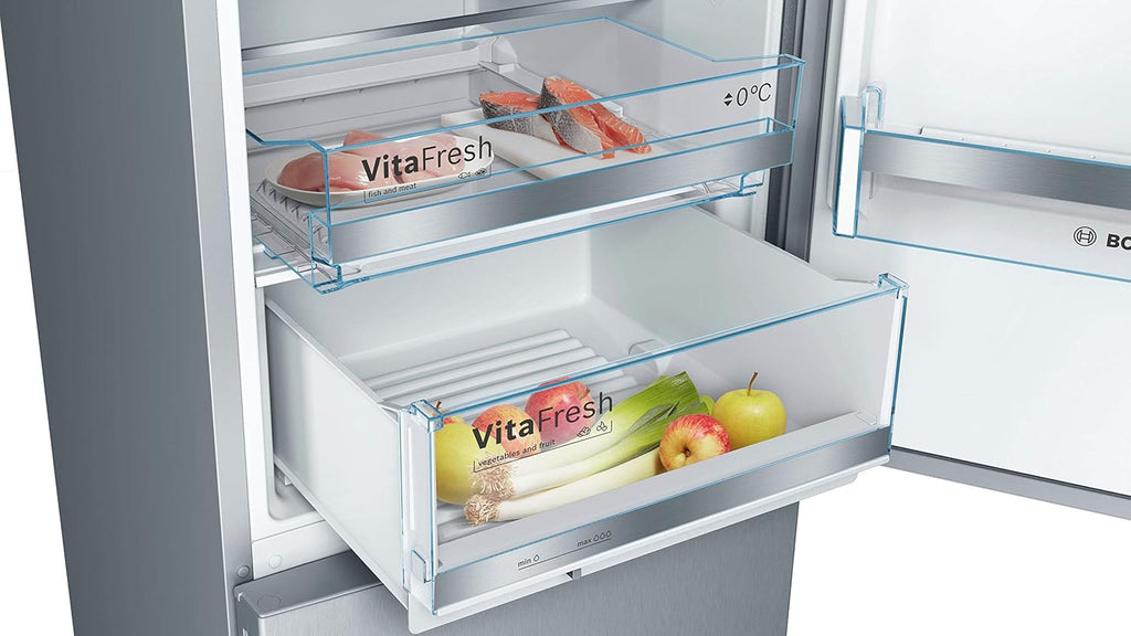 2026 KGE398IBP - Série 6, Réfrigérateur combiné pose-libre, 201 x 60 cm, Inox anti trace de doigts