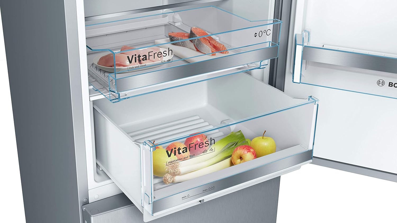 2026 KGE398IBP - Série 6, Réfrigérateur combiné pose-libre, 201 x 60 cm, Inox anti trace de doigts
