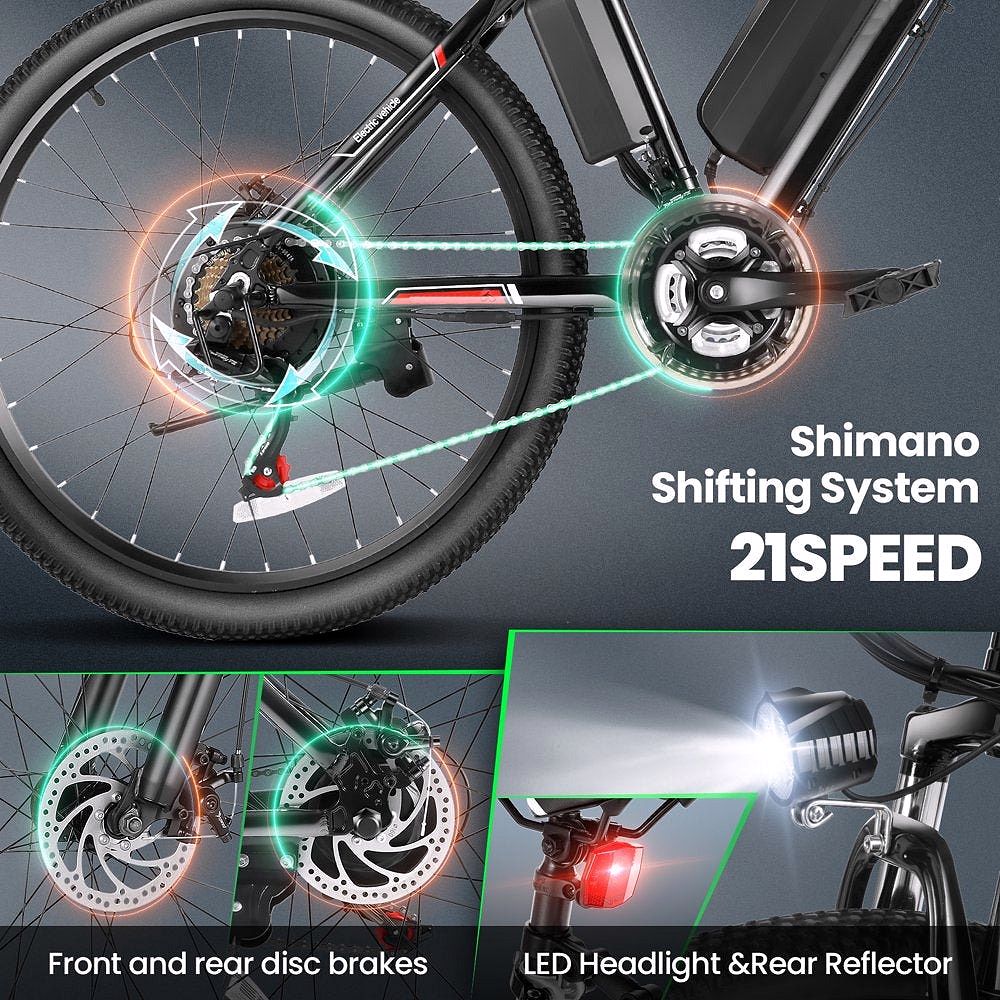 2026 Vélo Électrique 500W 26" pour Adultes avec Contrôle de Vitesse – Gocio