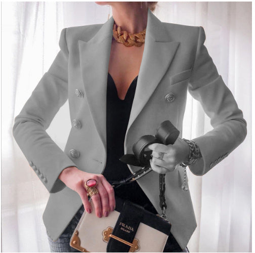 Blazer croisé facile à porter chic assurance pour femme