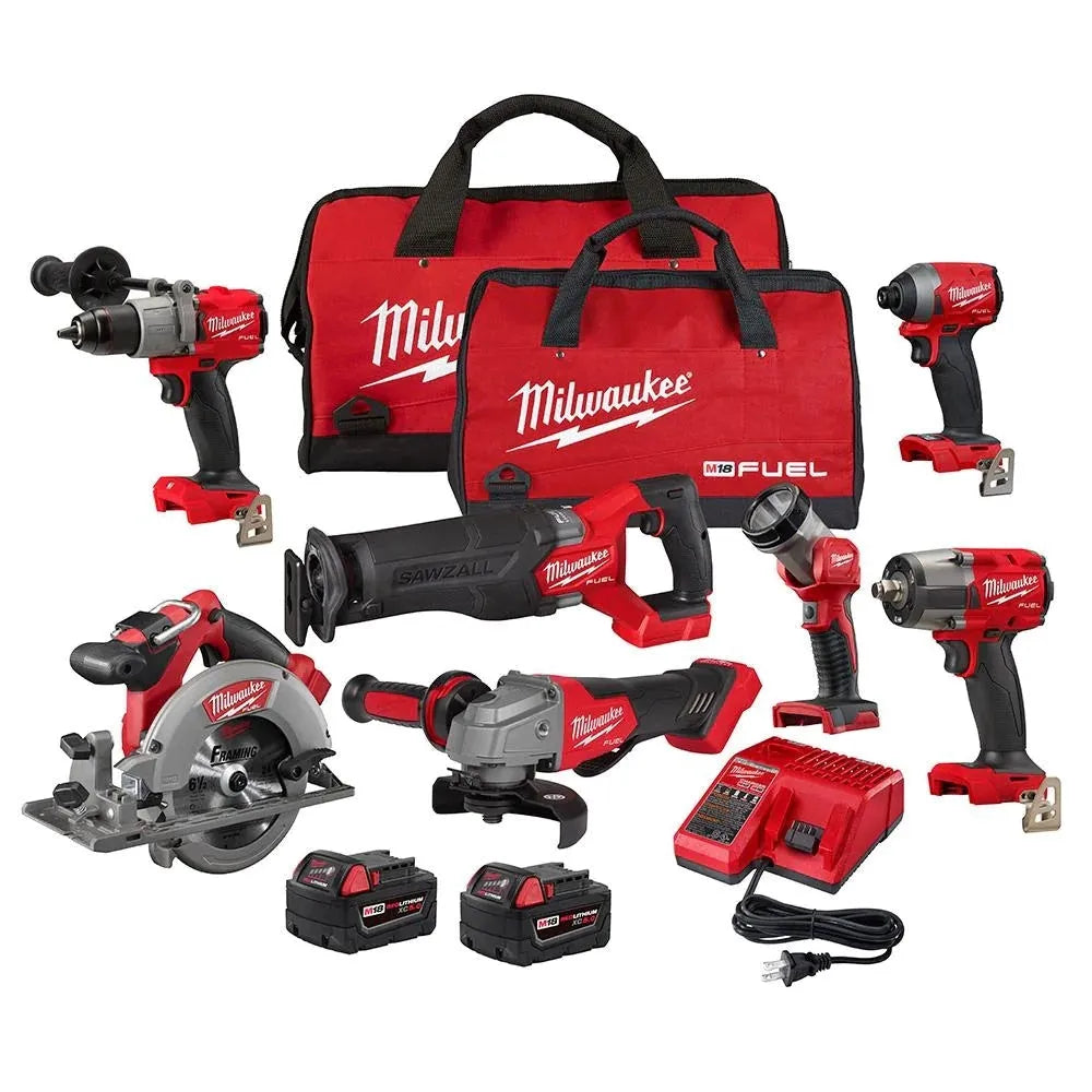 2026 2025 M18 FUEL 18V Akku-Kit Combo mit 7 Werkzeugen und 5,0 Ah Lithium-Ionen-Akku ohne Bürstenmotor