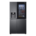 2026 LG GSXV91MCAF Réfrigérateur combiné - Side by Side, 635L, InstaView, Total No-Frost, Compartiment congélation, Distributeur d'eau et glace UVnano, Compresseur Inverter Linear, Wi-Fi, Noir, Classe F