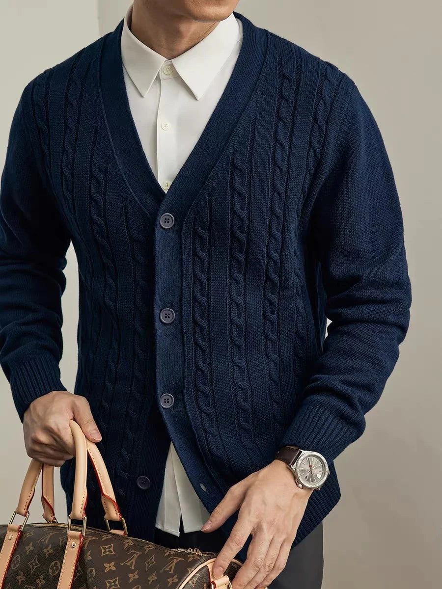 2026 Men's Casual Knitted Cardigan for Everyday Comfort and Style