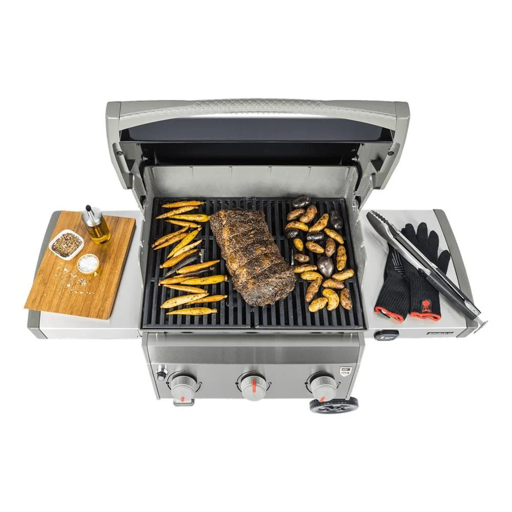 2026 2025 Weber Spirit II E-310 GBS – Grill à Gaz Acier Inoxydable 3 Brûleurs, Gourmet Barbecue System, Édition Limitée