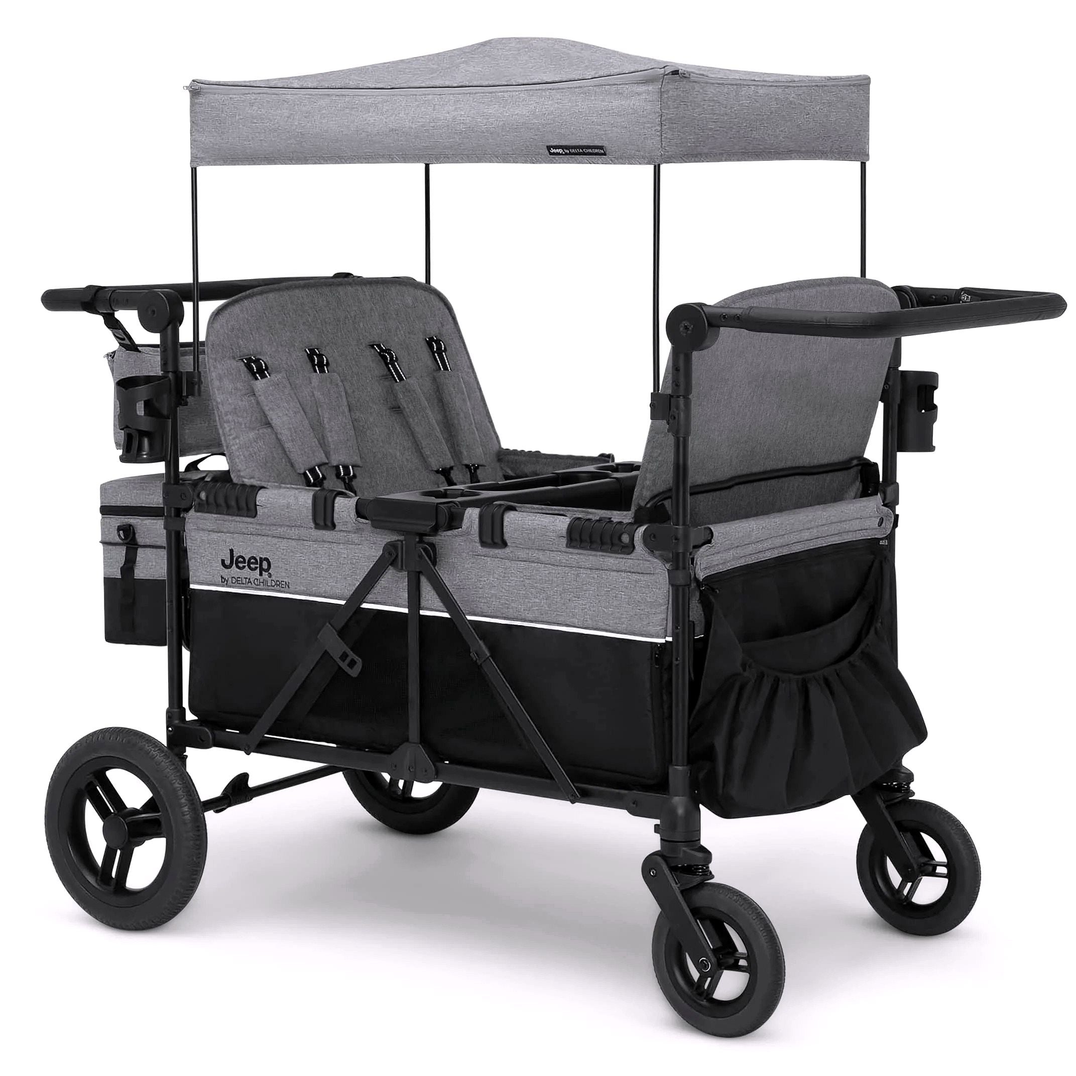 2026 Jeep Wrangler Deluxe Wagon Poussette 4 places – par Delta Children