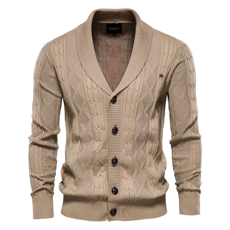 Gilet en coton col V classique confort pour homme