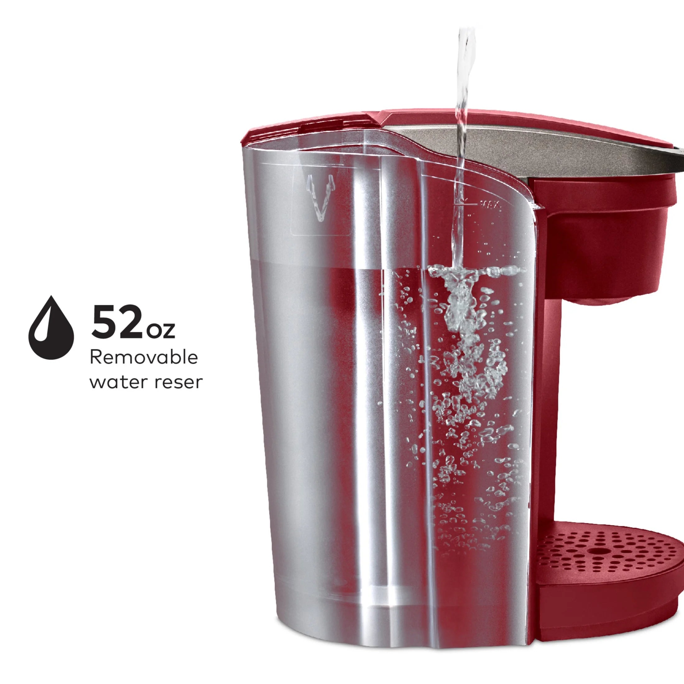 2026 2025 Keurig K-Select Machine à Café à Dosettes K-Cup à Service Unique – Édition Vintage Rouge, Grand Réservoir et Fonction Strong Brew pour un Café Plus Intense