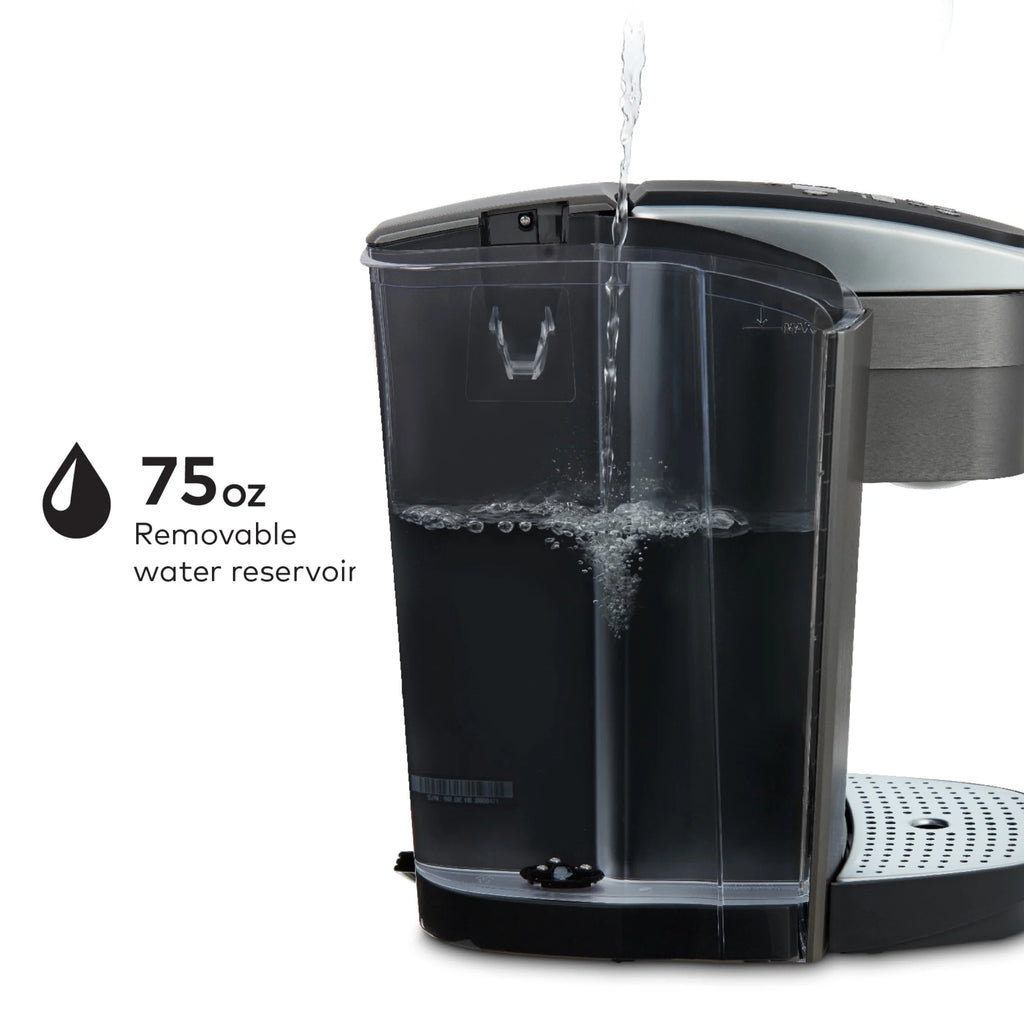 2026 2025 Keurig K-Elite – Machine à Café à Dosettes K-Cup à Portion Unique, Finition Brossée Slate, Programmable pour Café Chaud et Glacé