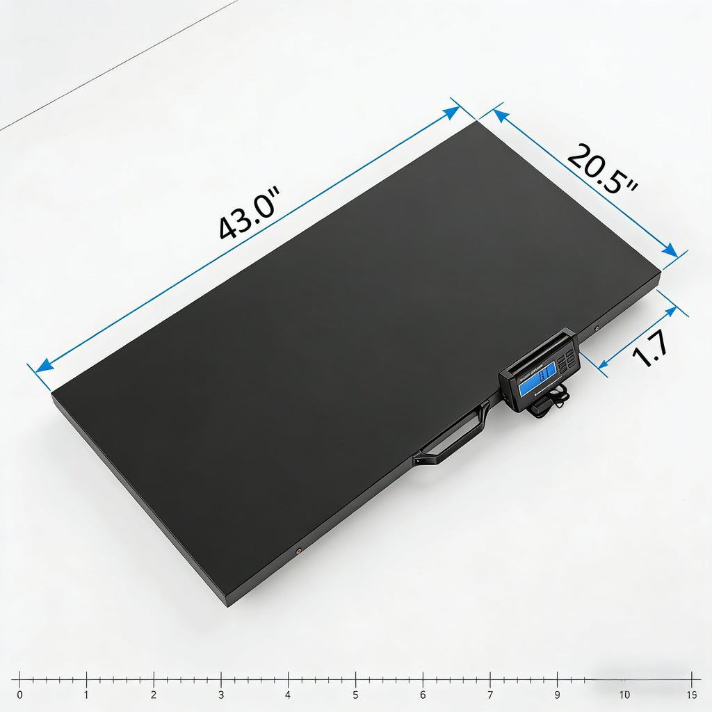 2026 1100 LBS x 0.2 LBS Livestock Scale Electronic Platform Scale for Dog Goat Sheep Black