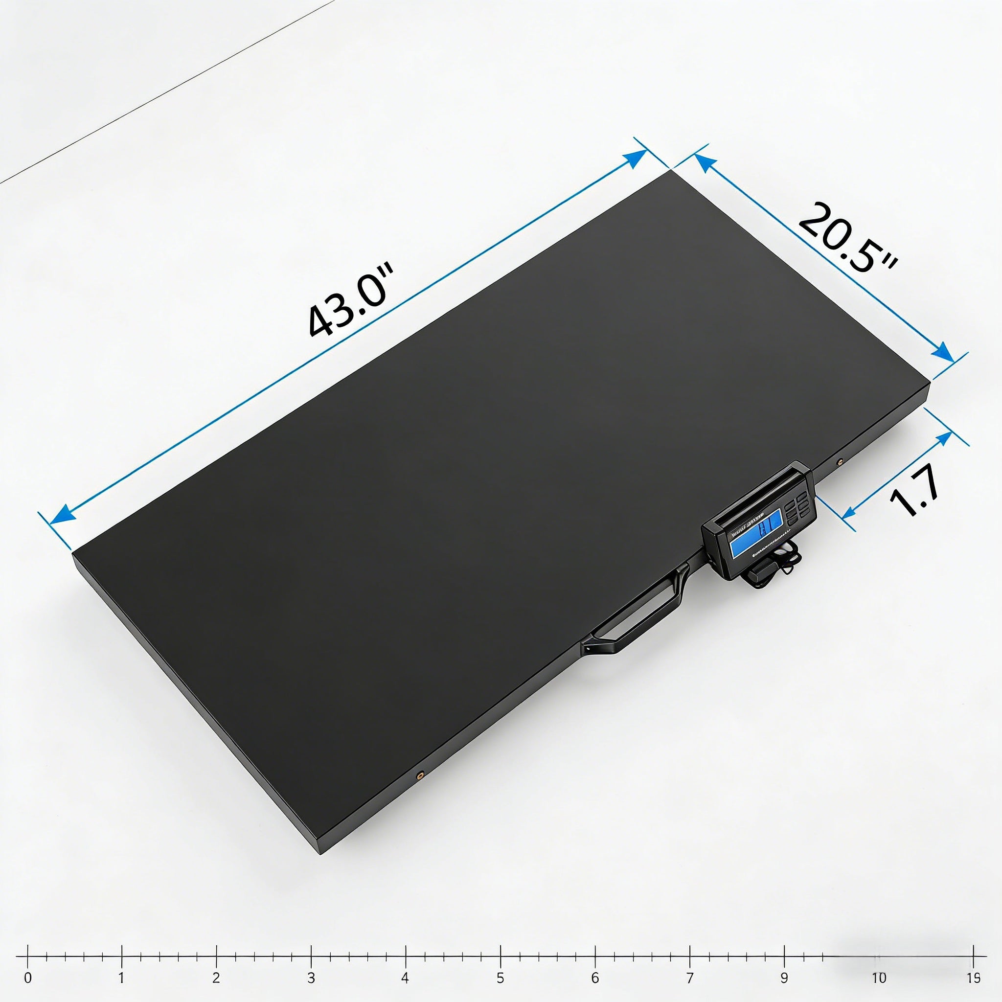 2026 1100 LBS x 0.2 LBS Livestock Scale Electronic Platform Scale for Dog Goat Sheep Black