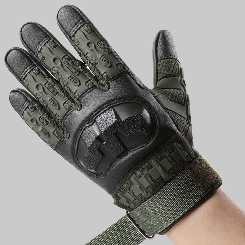 2026 Taktische Vollfinger-Handschuhe Z353 – Olivgrün