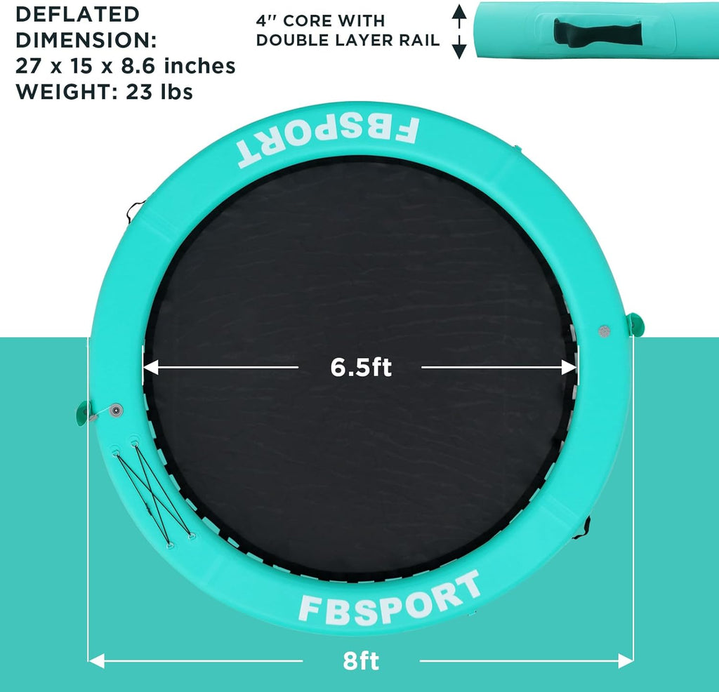 2026 Aufblasbares Dock, schwimmende Plattform, 2,44 m aufblasbares Wasserhängematten-Schwimmdeck für See mit Getränkehalter, runder Schwimmring, Schwimmfloß, Liegeinsel, Plattformpolster