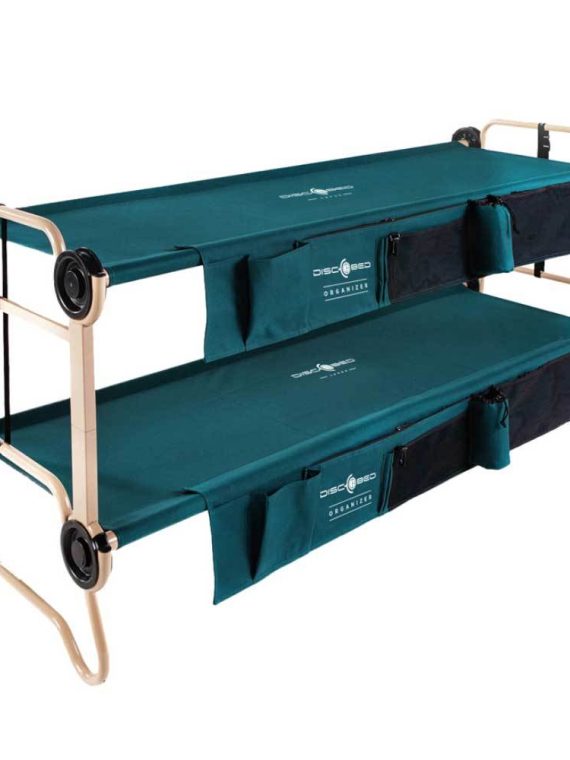 2026 Disc-O-Bed Large Cam-O-Bunk Bankfähiges Doppelbett mit Aufbewahrungsorganisatoren, Grün