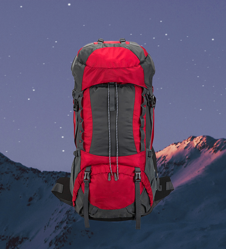 2026 Outdoor-Rucksack 70L – Rot