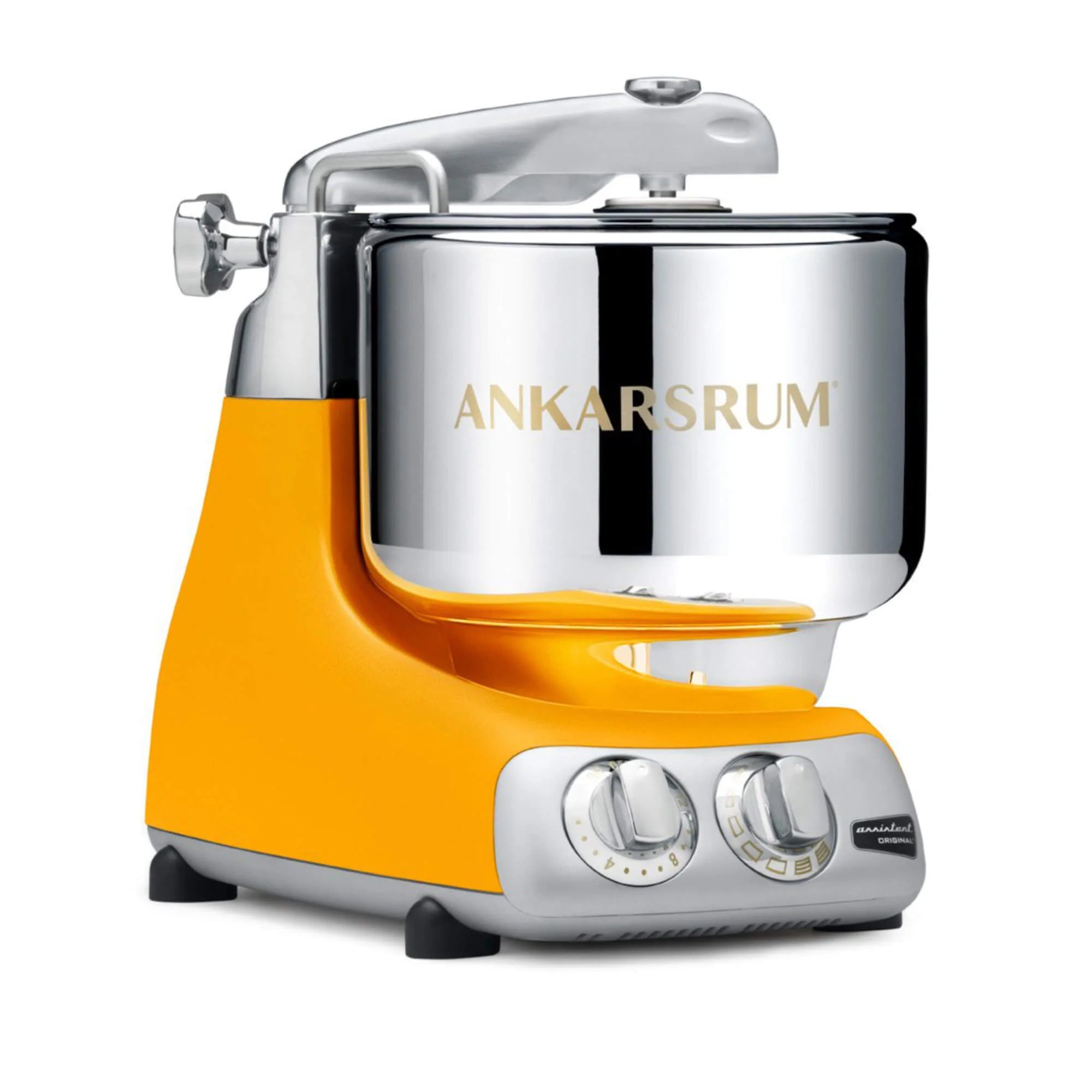 2026 2025 Ankarsrum Assistent Original 6230 Küchenmaschine – Retro-Design, 1500W, 7L Edelstahl, 16 Zubehörteile, 7 Jahre Garantie, Sunbeam Yellow