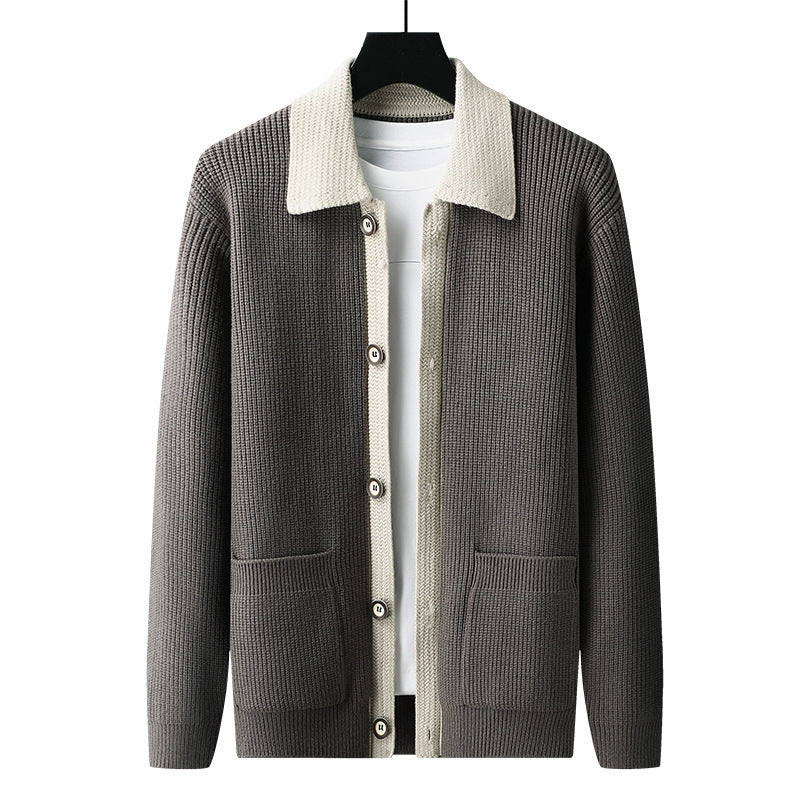 Pull tissé intemporel confort classique style classique chic pour homme