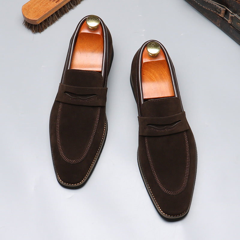 Mocassins style britannique en daim facile à porter élégance pour homme