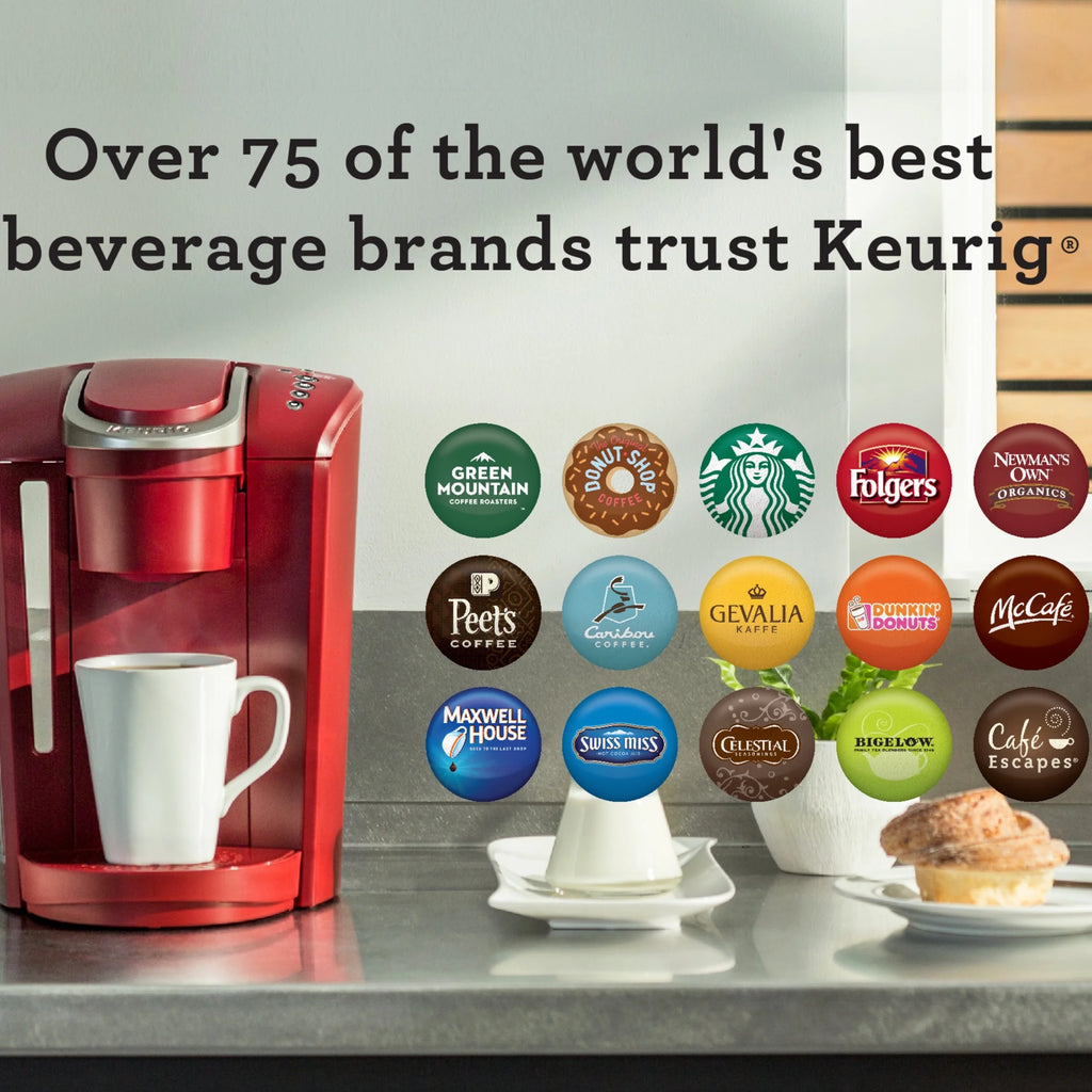 2026 2025 Keurig K-Select Machine à Café à Dosettes K-Cup à Service Unique – Édition Vintage Rouge, Grand Réservoir et Fonction Strong Brew pour un Café Plus Intense