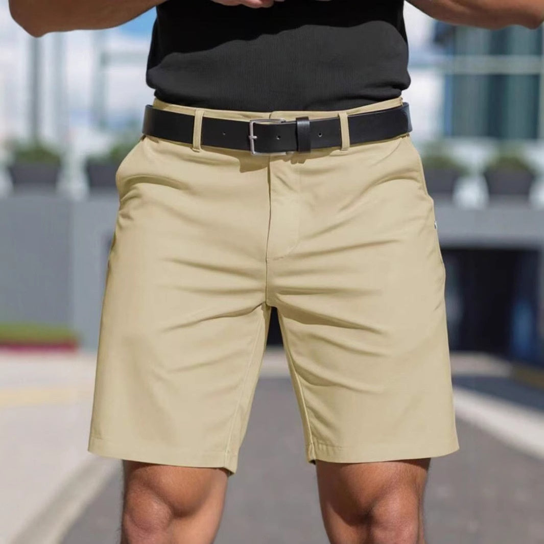 Short couleur unie été professionnel sport droit coupe décontracté pour homme