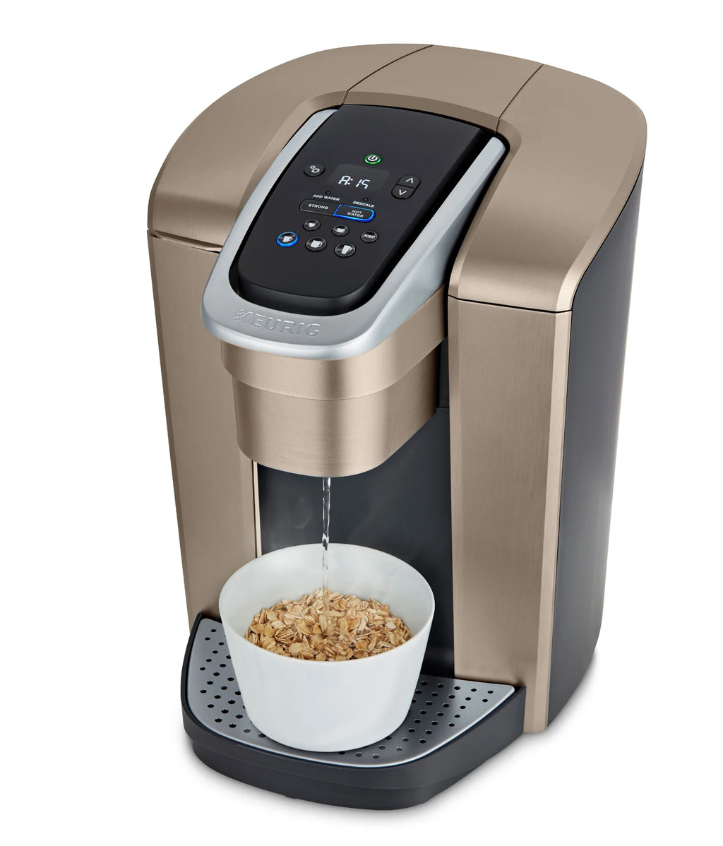 2026 2025 Keurig K-Elite – Machine à Café à Dosettes K-Cup à Portion Unique, Finition Brossée Slate, Programmable pour Café Chaud et Glacé