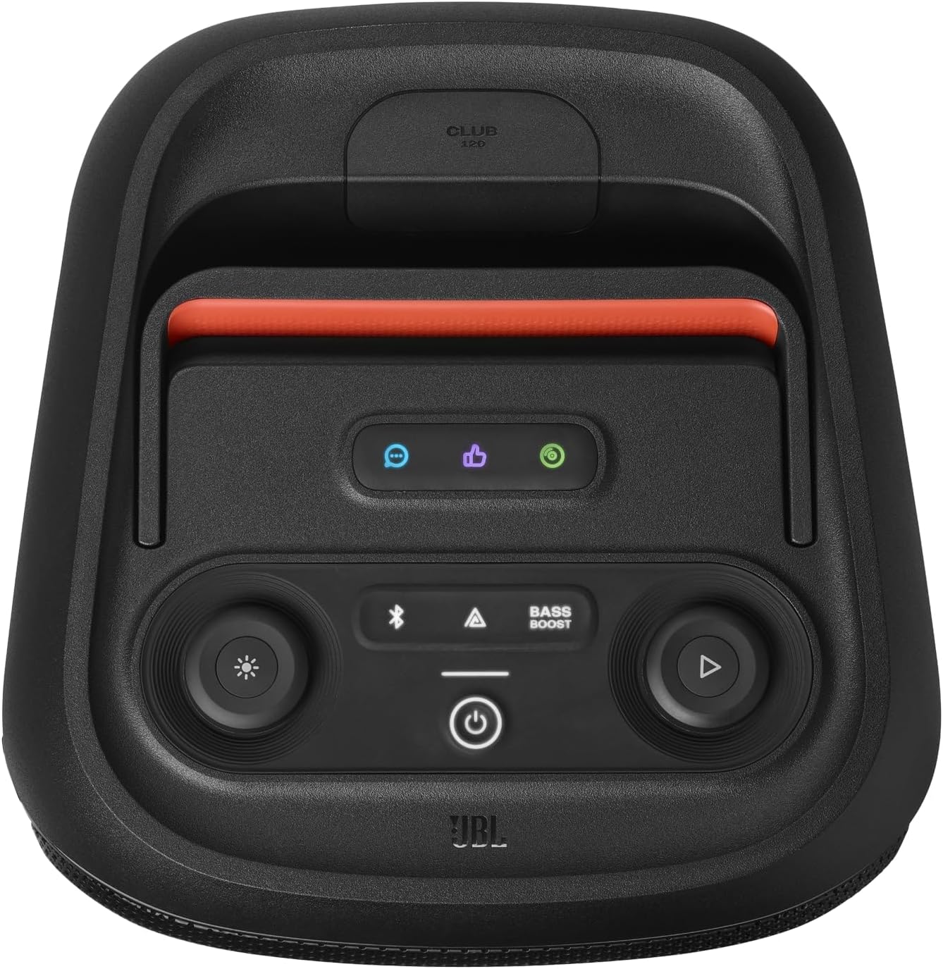 2026 PartyBox Club 120,Enceinte portable de soirée,poignée pliable ergonomique,jeu de lumières,12 heures d'autonomie,résistante aux éclaboussures IPX4,noir,Prise européenne (Type C) -