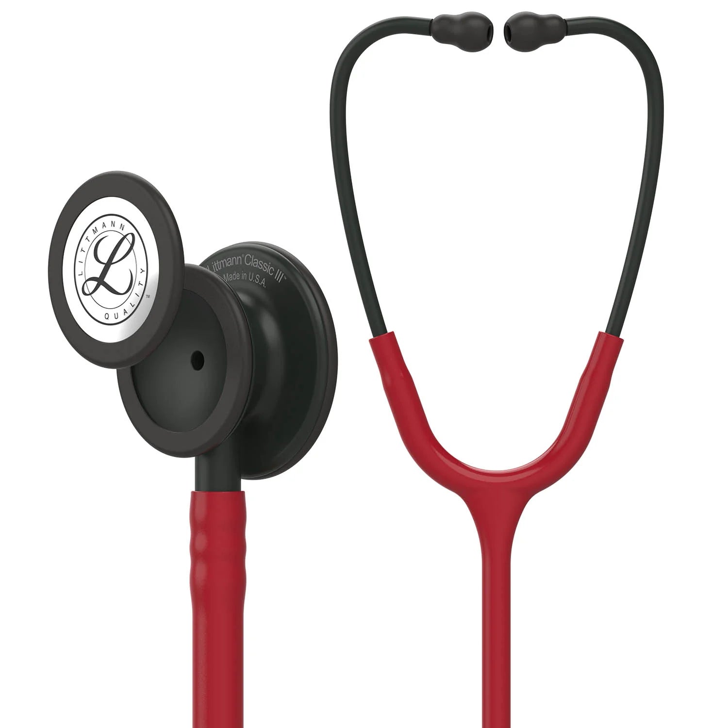 2026 2025 Stéthoscope Littmann Classic III Monitoring : Noir et Bourgogne 5868