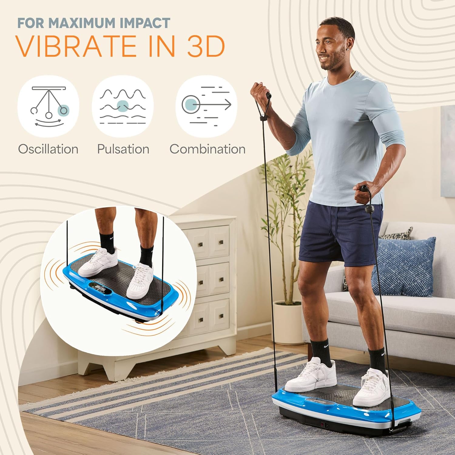 2026 2025 Lifepro Plateforme Vibrante d’Exercice avec Points d’Acupuncture Magnétiques - Plateforme Vibrante pour Tout le Corps pour Débutants et Récupération - Massage Drainage Lymphatique pour Tonification Musculaire et Fitness Général