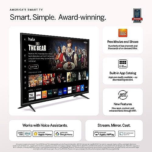 2026 Téléviseur Smart TV VIZIO D-Series 40 pouces Full HD 1080p avec AMD FreeSync & Apple AirPlay