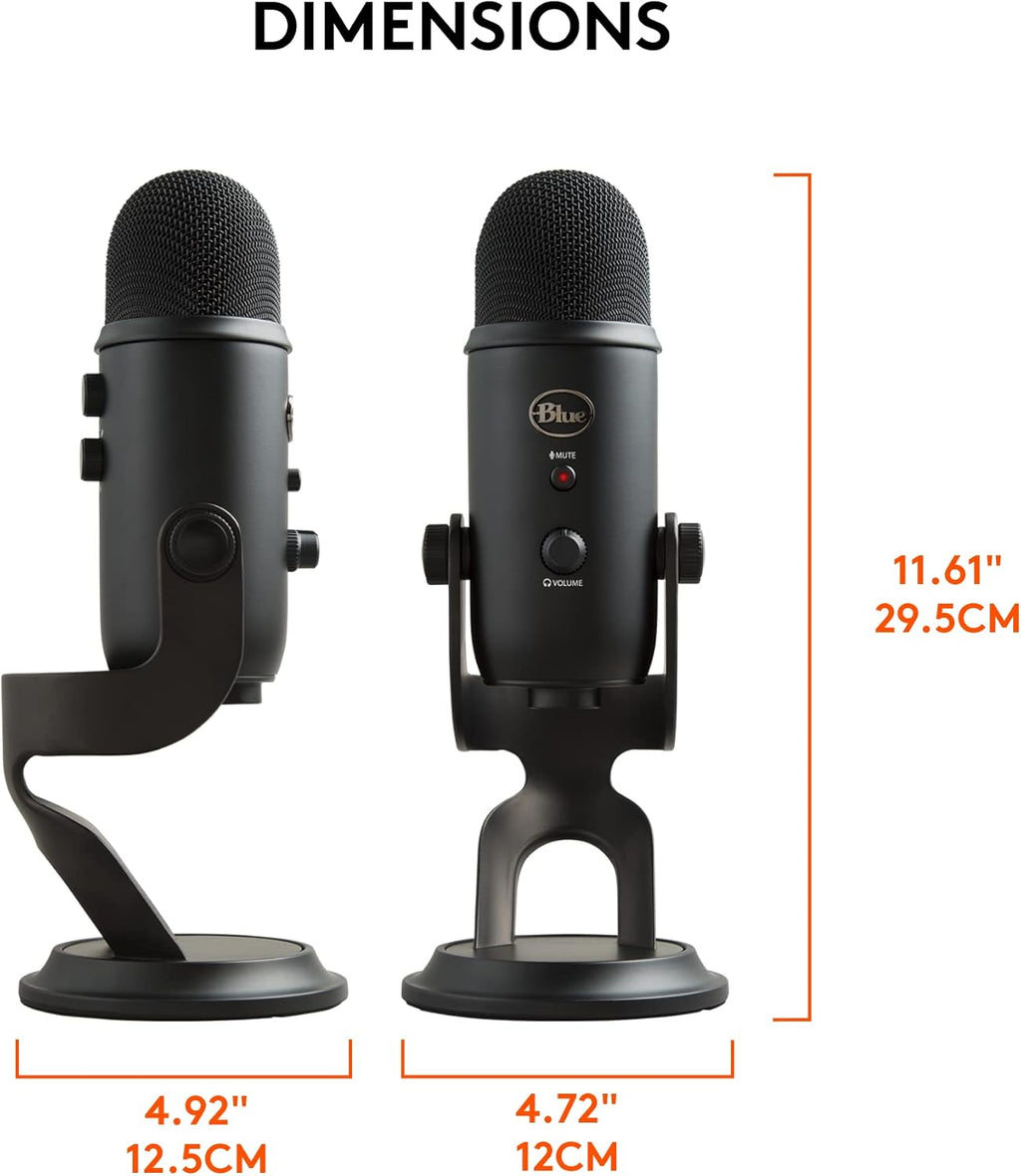 2026 2025 Logitech for Creators Microphone USB Blue Yeti (Noir)