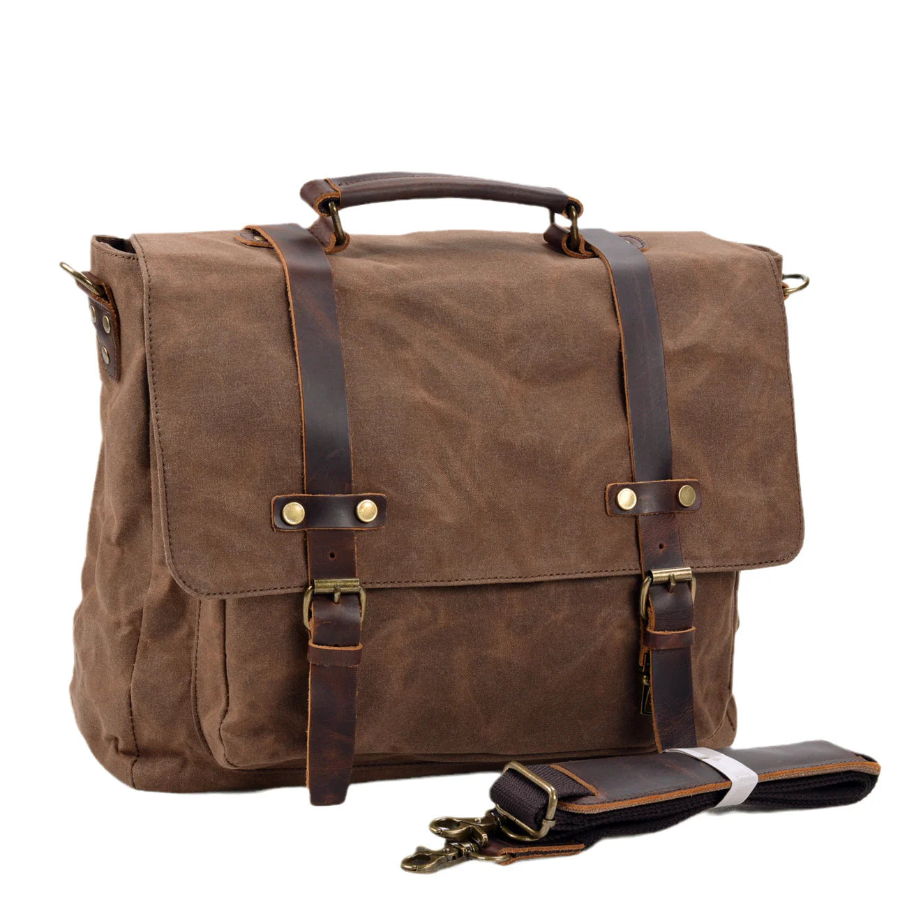 2026 Men's Business Travel Crossbody Bag Canvas Document Shoulder Carry