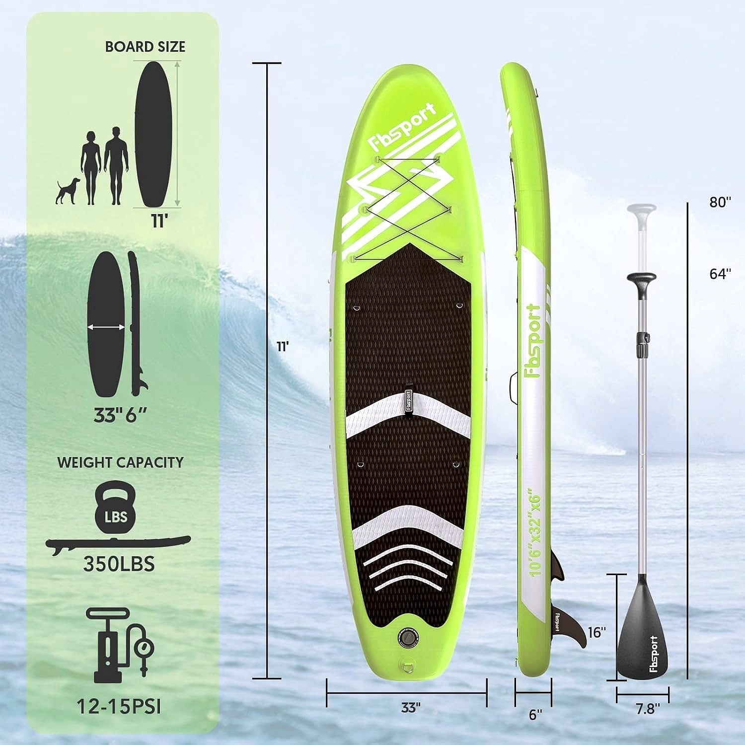 2026 Premium Stand Up Paddle Board, Yoga Board with Durable SUP Accessories & Carry Bag | Wide Stance, Surf Control, Non-Slip Deck, Leash, Paddle and Pump for Youth & Adult