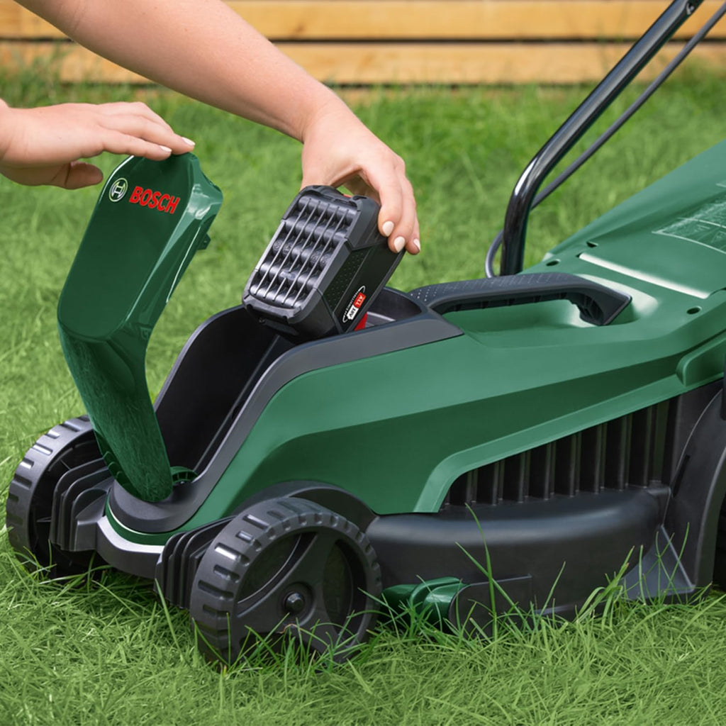 2026 Bosch tondeuse à gazon sans fil CityMower 18V-32-300 (18 V, 1x batterie 4,0 Ah, Moteur Brushless, largeur de coupe : 32 cm, tond jusqu’à 300 m², dans une boîte en carton)