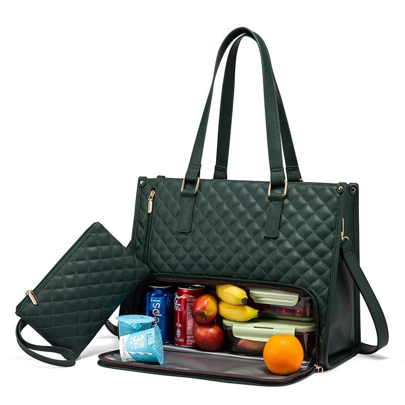 Women's Thermal Insulated Lunch Bag Stylish Spacious Everyday Carry Use - LAKD London