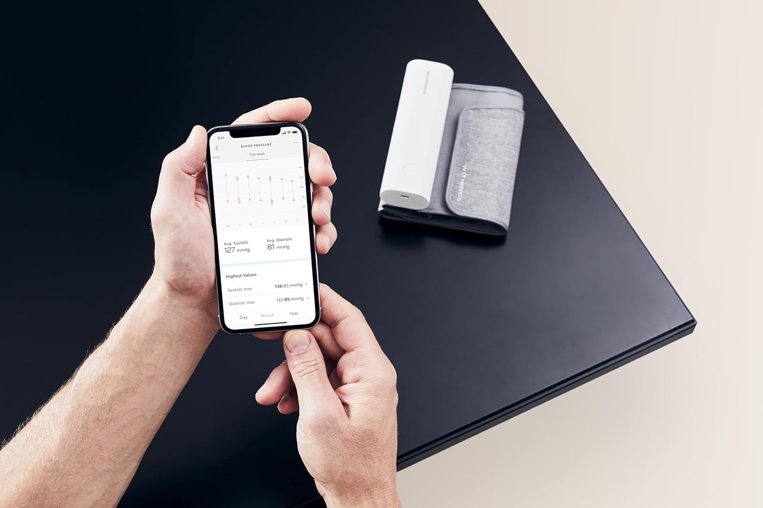 2026 2025 Withings BPM Connect - Tensiomètre Électronique à Bras, Tensiometre Bras, Appareil Pour Mesurer La Tension, Brassard Tensiometre - Synchronisation Wi-Fi et Bluetooth