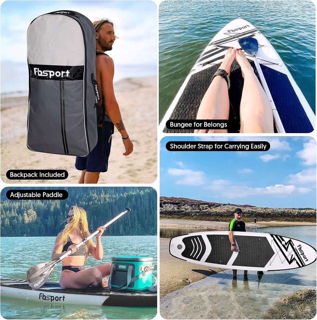 2026 Premium Stand Up Paddle Board, Yoga Board with Durable SUP Accessories & Carry Bag | Wide Stance, Surf Control, Non-Slip Deck, Leash, Paddle and Pump for Youth & Adult