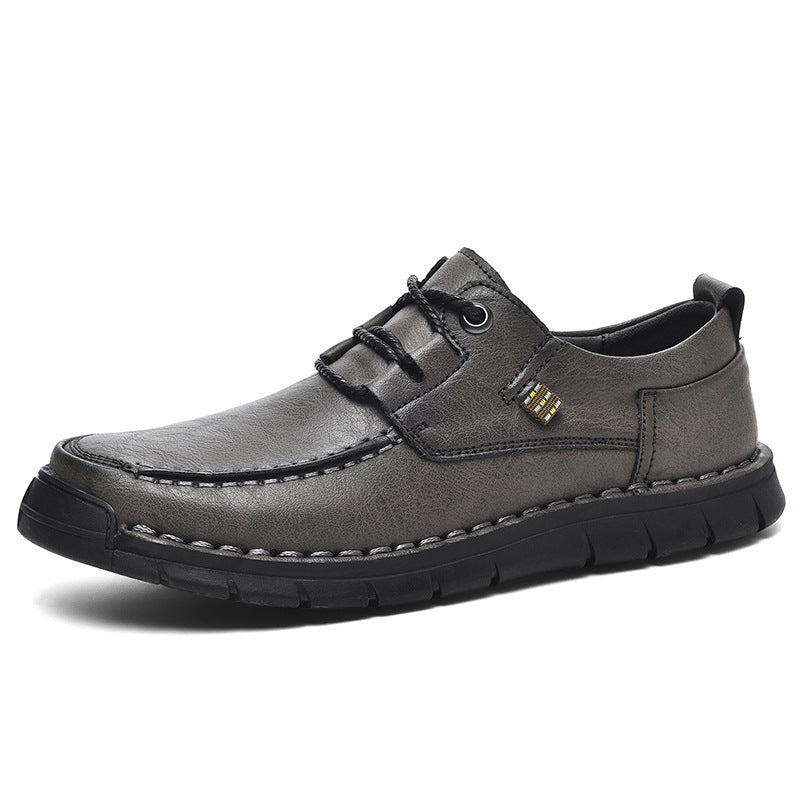 Chaussures confortable en cuir souple décontracté pour homme