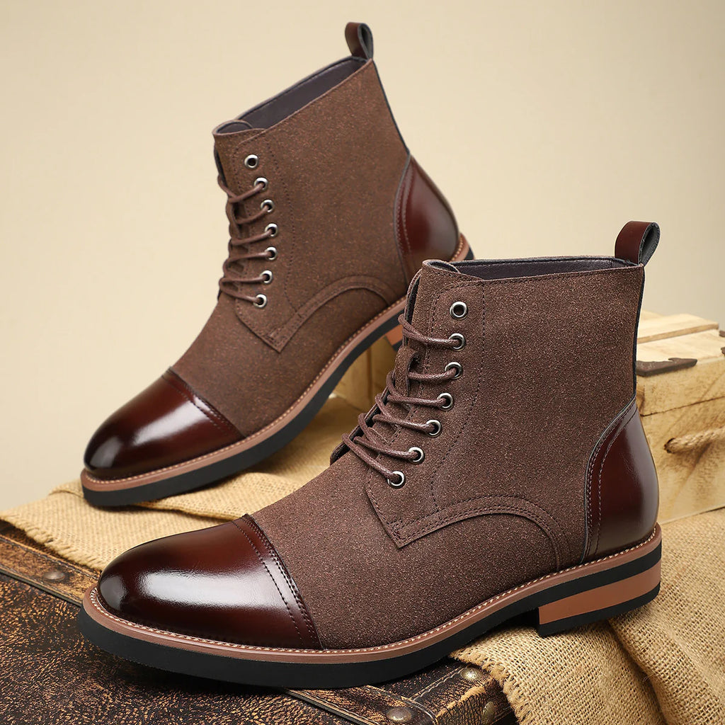 2026 Men's Casual Leather Martin Boots Trendy Stylish All Match Footwear