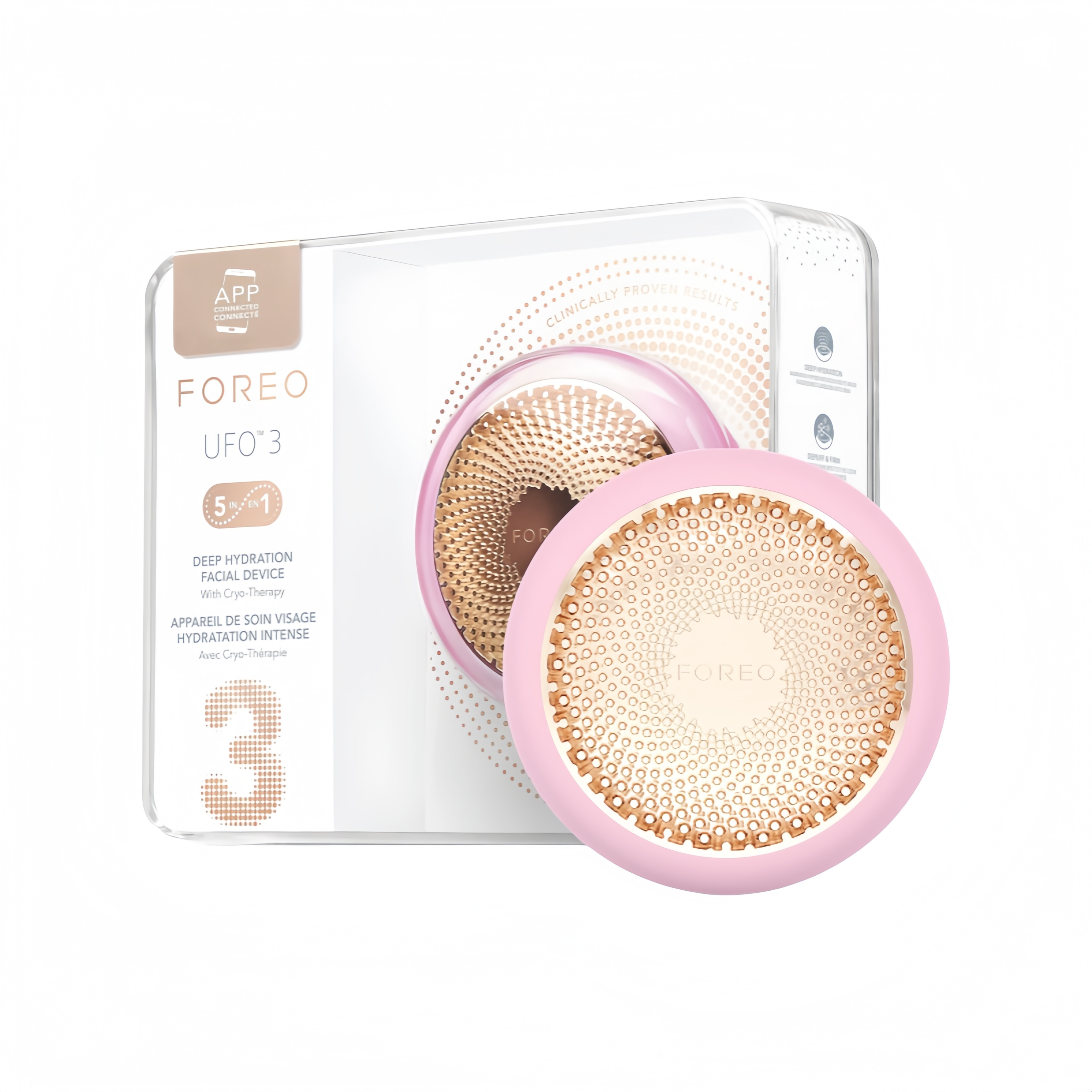 2026 2025 FOREO UFO 3 – Masque Visage Intelligent 5-en-1 avec LED, Thermothérapie, Cryothérapie et Massage T-Sonic – Édition Limitée Anti-Âge