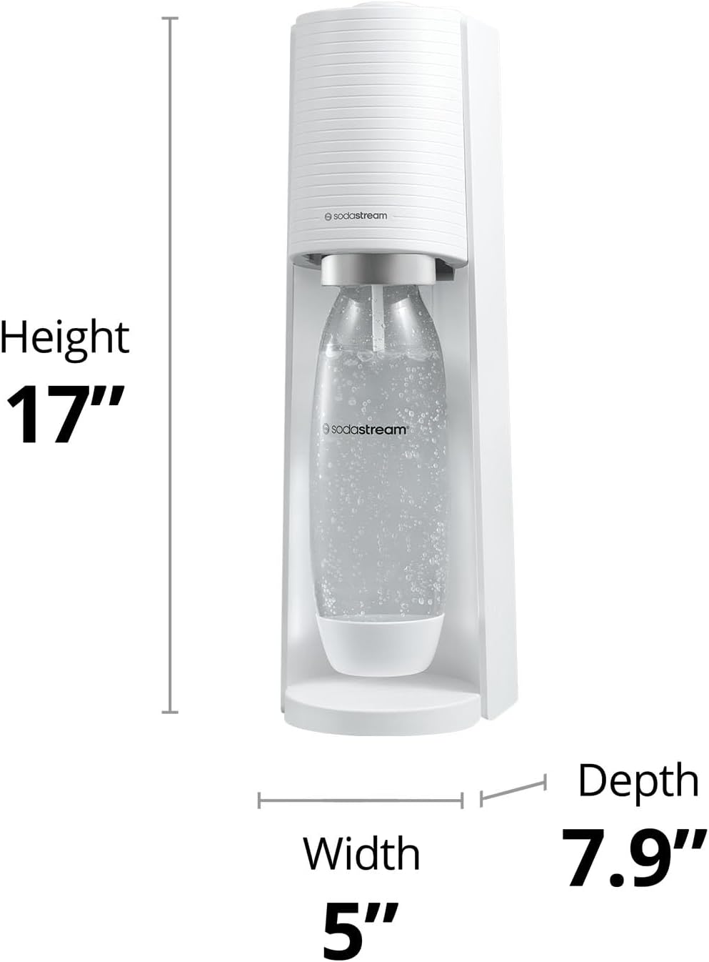 2026 2025 SodaStream Terra Machine à Eau Pétillante Bundle (Noir), avec CO2, Bouteilles Compatibles Lave-Vaisselle et Arômes Bubly Drops