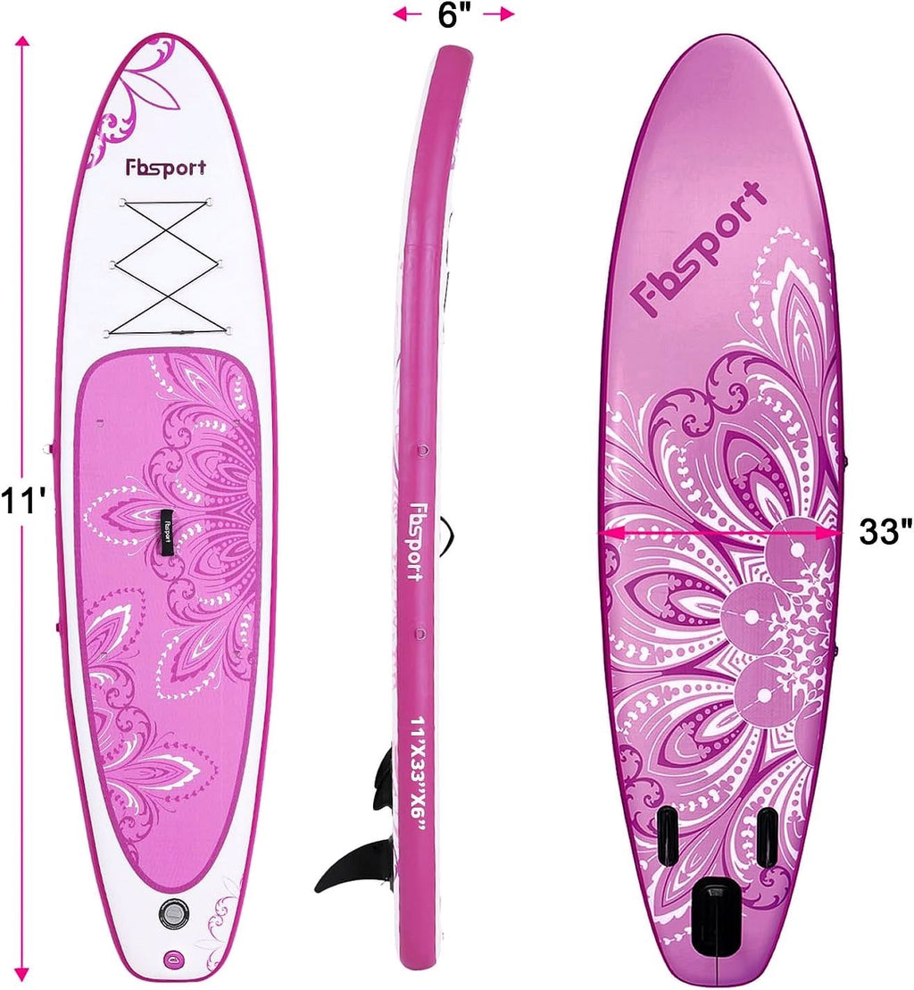 2026 Premium Stand Up Paddle Board, Yoga Board with Durable SUP Accessories & Carry Bag | Wide Stance, Surf Control, Non-Slip Deck, Leash, Paddle and Pump for Youth & Adult