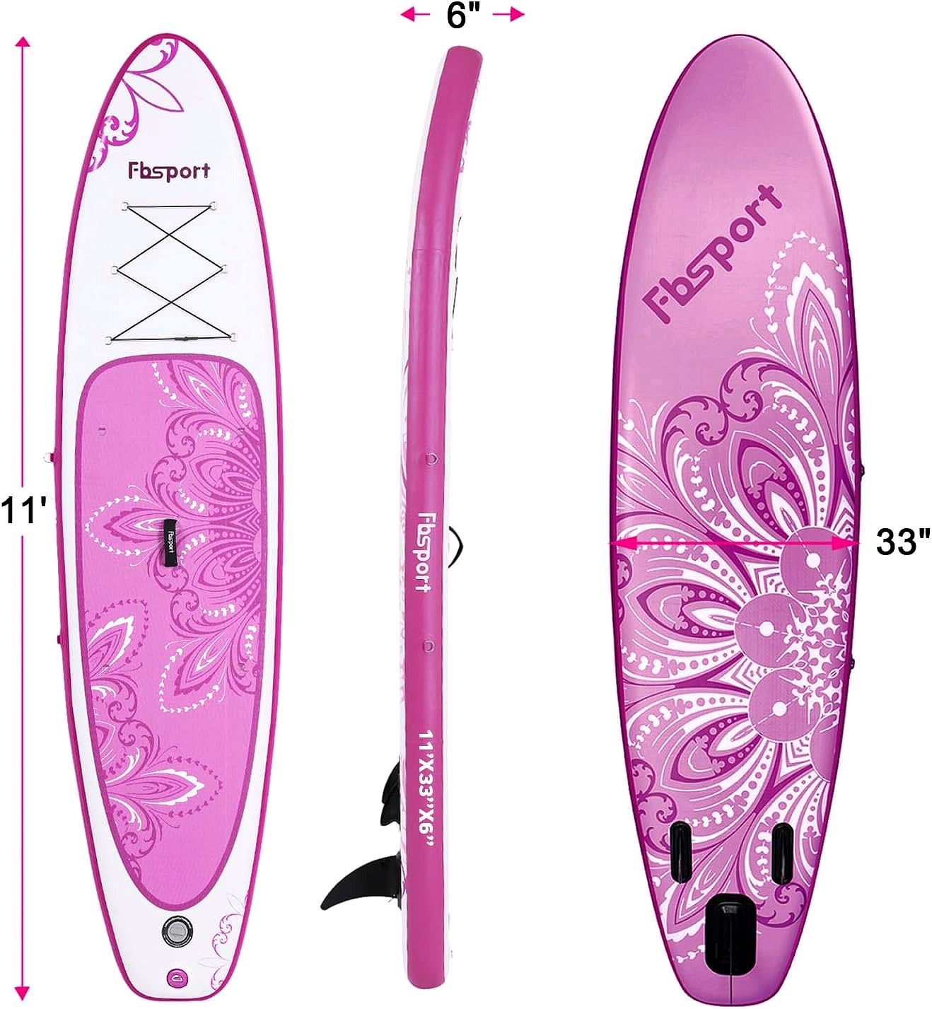 2026 Premium Stand Up Paddle Board, Yoga Board with Durable SUP Accessories & Carry Bag | Wide Stance, Surf Control, Non-Slip Deck, Leash, Paddle and Pump for Youth & Adult