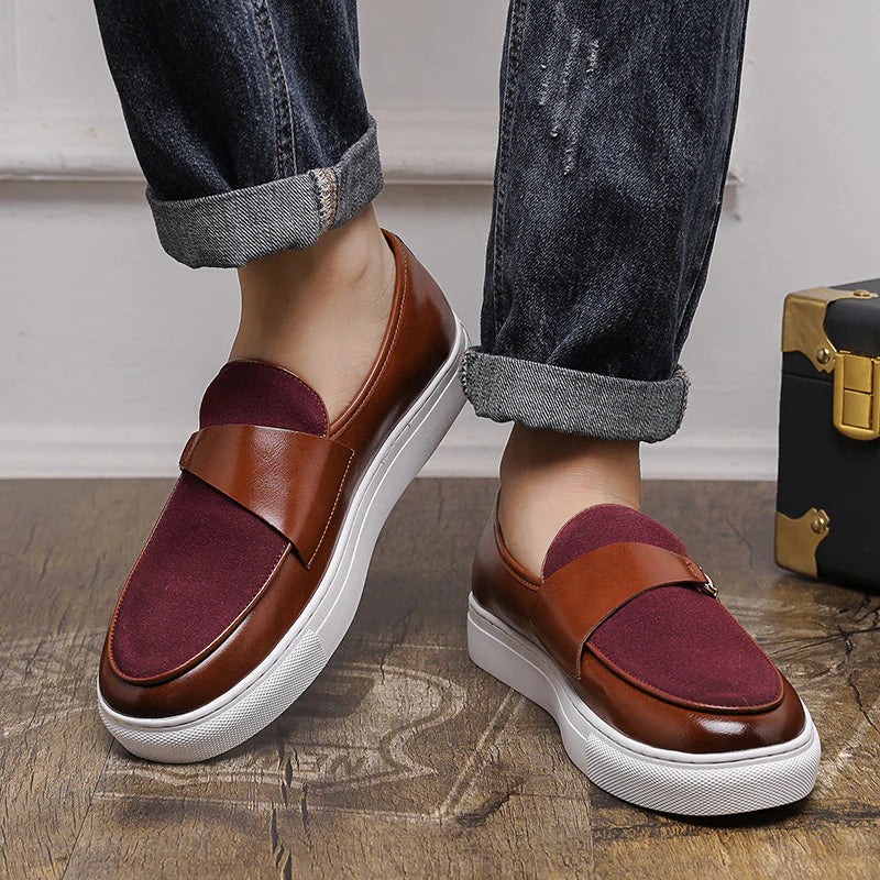2026 Men's Business Slip-on Casual Leather Shoes Smart Office Wear