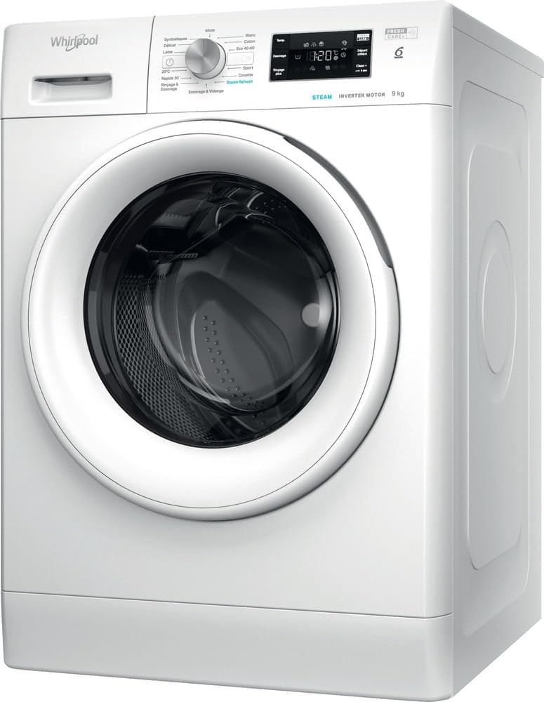 2026 Whirlpool - lave-linge hublot 11kg 1400 tours/min Blanc FFBD11469BVFR