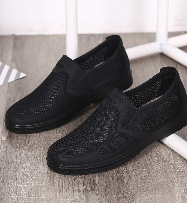 Chaussures léger respirant sans lacets doux semelle décontracté pour homme