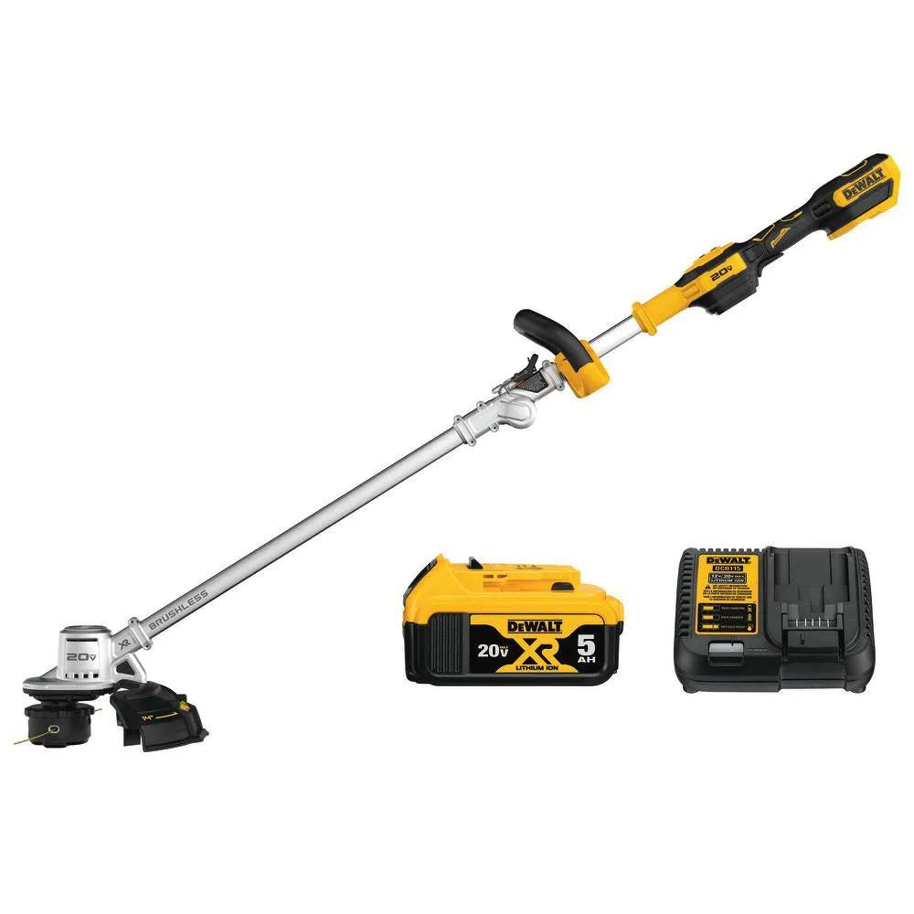 2026 2025 DEWALT DCST922P1 – Coupe-bordures sans fil 20V MAX, Moteur Sans Balais, Charnière Pliable, Édition Limitée