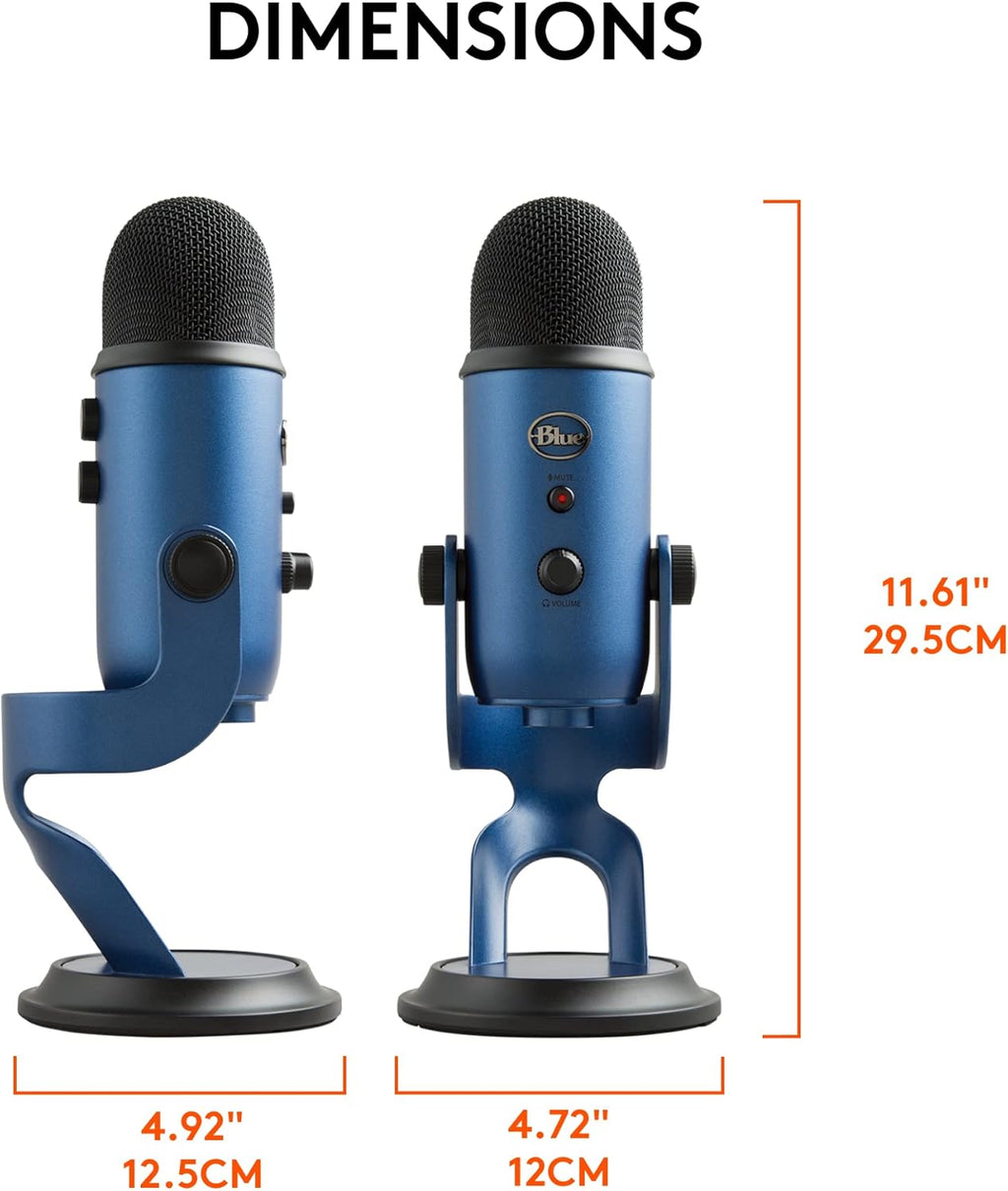 2026 2025 Logitech for Creators Microphone USB Blue Yeti (Noir)