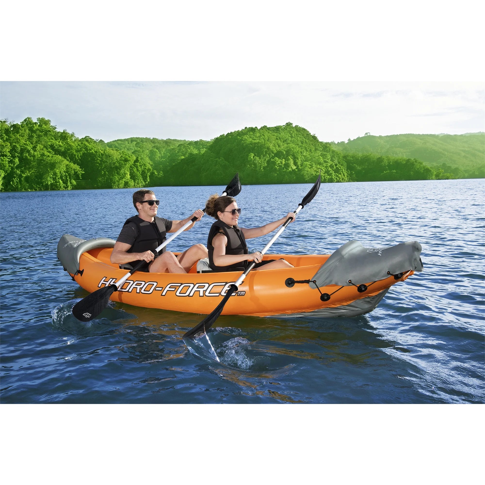 2026 Kayak gonflable Bestway Hydro Force Lite Rapid X2 - Pack sports nautiques de plein air